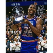 Magic Johnson Los Angeles Lakers Autographed 8" x 10" 1992 All-Star Game Trophy Photograph - Fanatics Authentic Certified