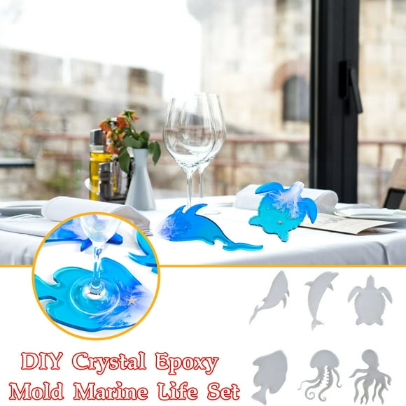 tumgatte DIY Epoxy Marine Biological Wine Rack Tray Epoxy Resin Set Up to 60% off