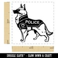 thumbnail image 2 of German Shepherd K-9 Police Dog Self-Inking Rubber Stamp Ink Stamper - Blue Ink - Small 1 Inch, 2 of 7