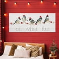 thumbnail image 2 of Stupell Industries Oh What Fun Holiday Birds Canvas Wall Art, design by Livi Finn, 20 x 48, 2 of 7