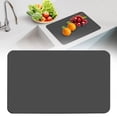 thumbnail image 2 of 1 Pcs Draining Mat,Kitchen Draining Mat,Draining Board Mats,Dish Drying Mat for Kitchen,Quick-Dry Coffee Mat,Non-Slip Rubber Mat for Sink,Dish,Rack,Worktop Drainer Mat,(Dark Gray,11.81x15.74 in), 2 of 9