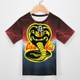 thumbnail image 4 of Cobra Kai T-Shirts for Boys Girls, Kids 3D Print Short Sleeve, Unisex Crew Neck Tee Shirts for Youth, 4 of 9