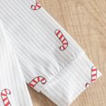 thumbnail image 4 of Gerichy Baby Boy Christmas Outfit Toddler Gentleman Romper Suspender Pants Set Long Sleeve Shirt with Bow Tie Infant Dress Clothes 0-18 Months, 4 of 7