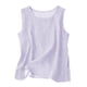thumbnail image 1 of Camisas Y Tops de Verano de Mujer Cuello Redondo Camisa sin Mangas de Rayas Tela Cómoda Casual para Citas, Ocasional, Fiesta, Playa, Trabajo, 1 of 8