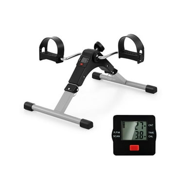 Barara King Exercise Bike for Home, Exercise Bike,Under Desk Exercise Bike Pedal Exerciser with LCD Display for Legs and Arms Workout-Black