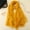 Dark Yellow, variant on Nvzi-a Elegant Personalized Scarf, New Chiffon Solid Color Scarf Wrinkled Scarf Beach Scarf Long Shawl Scarf (Dark Yellow)