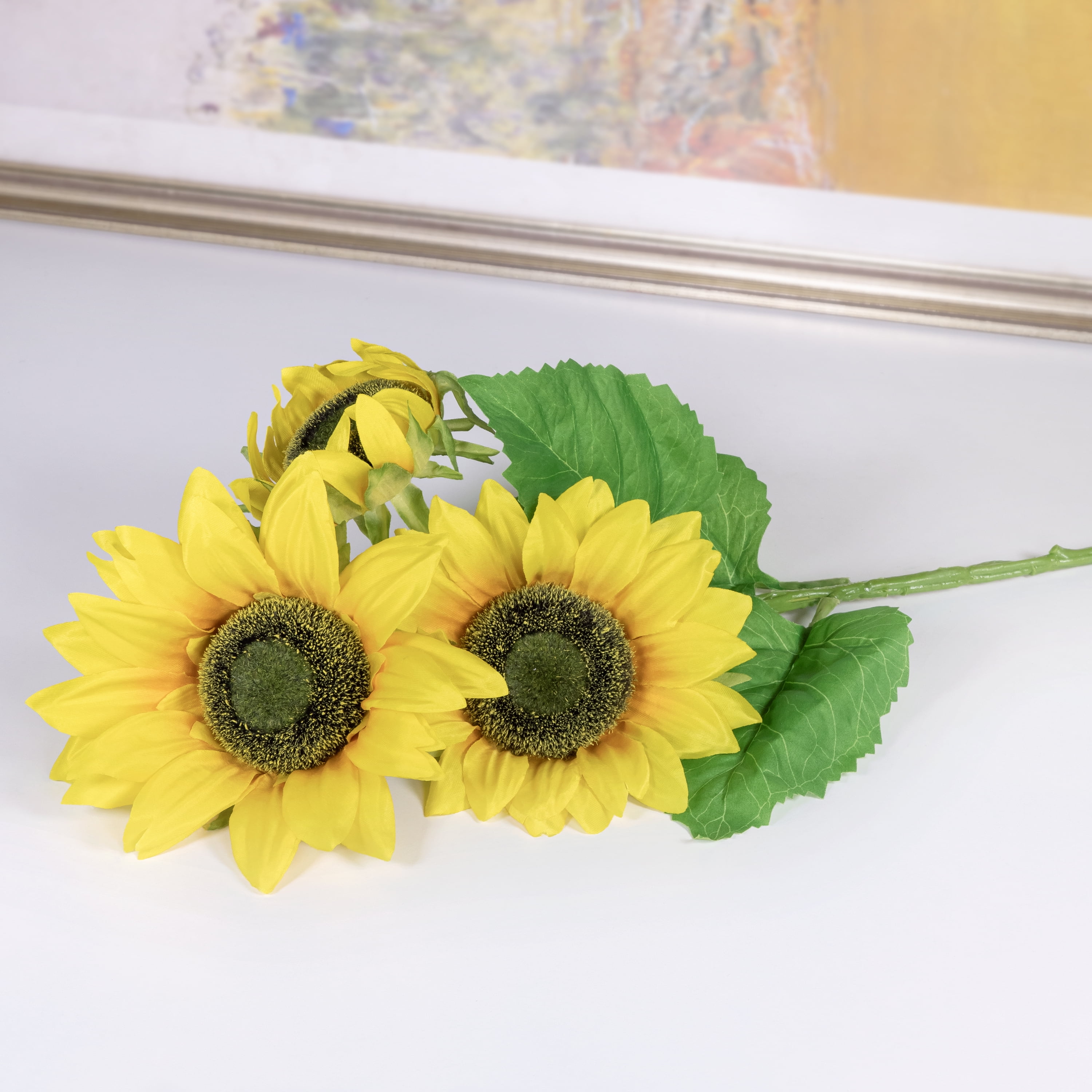 Mainstays Artificial Silk Yellow Sunflower Indoor Bouquet