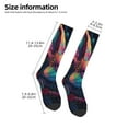 thumbnail image 2 of Naloa Colorful Patterned Rabbit Thigh High Socks Extra Long Stretchy Sock Women Over Knee High Opaque Stocking Daily Wear, 2 of 6