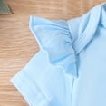 thumbnail image 6 of WIBACKER 0-18M Newborn Baby Girl Easter Outfits Short Sleeve Shirts with Rabbit Bunny Flared Bell Bottom Pants Set, 6 of 10