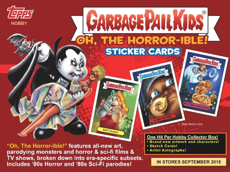 S 2018 GARBAGE PAIL KIDS OH THE HORROR-IBLE SINGLE BRUISED STICKER YOU CHOOSE 