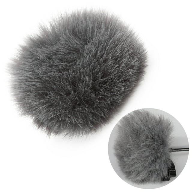 Muff de viento para micrófono de solapa, micrófono de solapa de piel artificial, micrófono de solapa de piel artificial, micrófono de parabrisas, Muff de viento para parabrisas construido para el futuro Jadeshay A