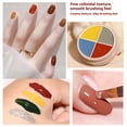 thumbnail image 5 of Juego de esmaltes de uñas en gel de 4 colores, color crema pudín, para principiantes, uñas sólidas, 5 of 5