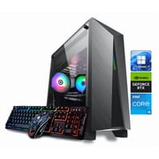 Odyssey Nova V2 Custom Gaming PC, RGB LED Fans, Intel Core i5 upto 4.1GHz, 16GB DDR4 RAM, 1TB NVMe SSD, GeForce RTX 3050 6GB GDDR6 Wi-Fi BT Windows 11 Pro