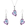 thumbnail image 2 of CREATITOY 1 Set Iridescent Crystal Jewelry Set - Necklace Included, Fashion Daily Wear Party Gift Accessory, 2 of 7
