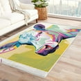 thumbnail image 4 of Cow Watercolor Carpet,4x5 Area Rug, Non Slip Low Pile Soft Machine Washable, Cute Cow Area Rugs, Boys Girls Teens Room Rugs for Bedroom Living Room Rug 17&-35, 4 of 7