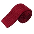 thumbnail image 1 of de Punto Estrecha Color Corbatín Cuadrad Hombres rojo Zulema colores sólidos para hombre, 1 of 8