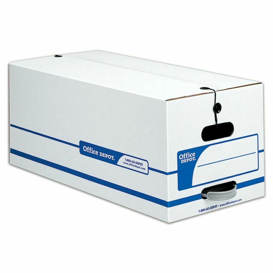 Office Depot Quick SetUp Storage Boxes Letter, 24"x12"x10", 12Pack