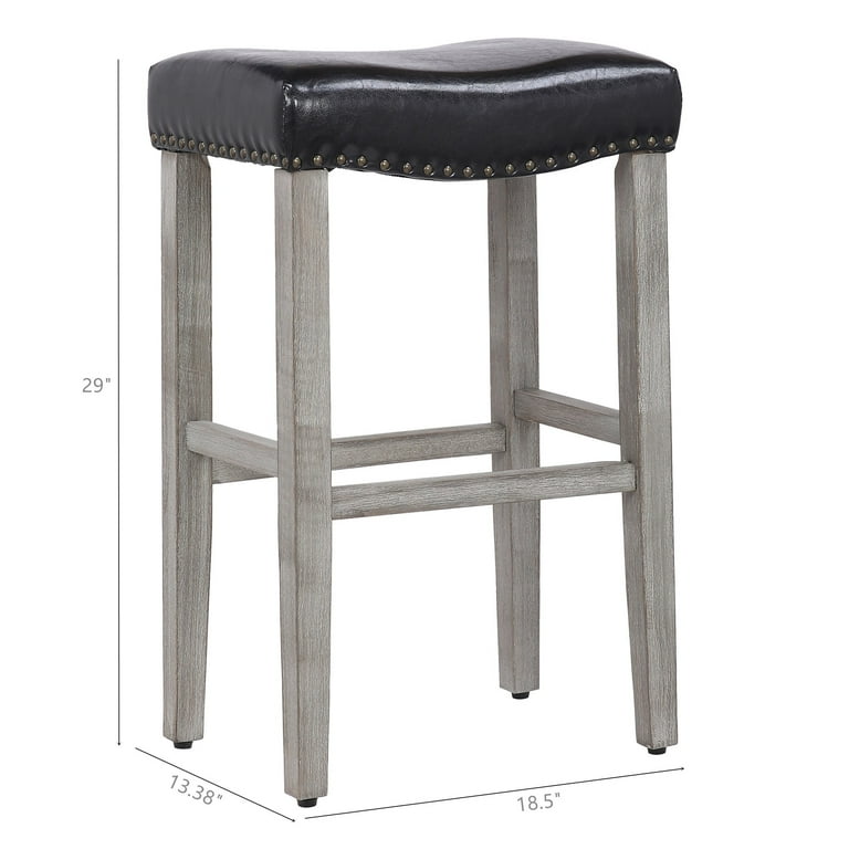 Polytrends Henley 29 inch Saddle Bar Stool Set of 2 29