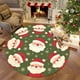 thumbnail image 4 of Alfombra Circular Decorativa Navideña con Diseño de Árbol de Navidad y Copos de Nieve, Ideal para Fiestas y Salas de Estar (80 X 80 Cm)., 4 of 6