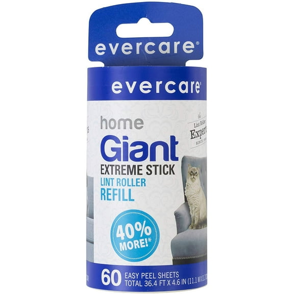 Evercare Giant 60 Layer Lint Roller Refill, Count