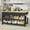Black - 3 Drawers, variant on ChicZhiNest Kitchen Island with Storage, 47.3" Solid Rubberwood Top Kitchen Island with Power Outlet and 6 Hooks, White