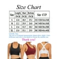 thumbnail image 2 of FUTATA Women's Cross Strap Padded Lace Up Sports Bra, Sports Underwear Medium Support Yoga Bra With Detachable Cups For Running Yoga Fitness Workouts, 2 of 7
