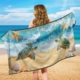 thumbnail image 6 of XYZCANDO Sea Turtle Print Car Seat Towel Cover Sweat-Absorbent for Outdoor Gym Running, Comfortable Non-Slip Seats Protectors Stain Resistant, 6 of 11