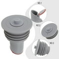 thumbnail image 2 of YFind Kitchen Sewer Trap Silicone Drain Pipe Seal Plug Sink Sewer Plug Accessories Siphon Tube Bathroom Bathtub Drains Drainer,2# 60-65mm, 2 of 10