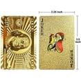 thumbnail image 3 of Peeplvalue Gold Plated Poker Playing Cards Pack Of 4 | Pure Pvc Table Cards - Golden | Gift For Family & Friends | Waterproof Playing Cards, 3 of 5