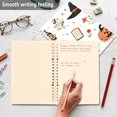 thumbnail image 4 of FORMRS 1-Subject Spiral Notebook 8" x 5" College Ruled 60 Refillable Sheet A5 Hard Cover, 2 Pack, White Halloween Ghosts, 4 of 7