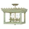thumbnail image 4 of Golden Lighting Finley 4-light Semi-Flush Mount in Vintage Sage, 4 of 5