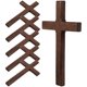 thumbnail image 4 of 6 cruces de madera para oración, de escritorio, pequeñas, para sostener, cristianas y católicas., 4 of 7