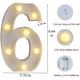 thumbnail image 2 of Letrero luminoso LED con números y letras para marquesina, ideal para bodas, cumpleaños, fiestas, Navidad, luz nocturna, decoración para el hogar y el bar (6 unidades), 2 of 5