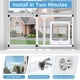 thumbnail image 5 of Puerta para Gato para Ventana Corredera con Marco de Aluminio y Vidrio HD Yoochee, 5 of 6