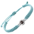 thumbnail image 1 of Pulsera Tejida Proyeccion de 100 Idiomas I You Pulseras para Mujer Hombre San Valentin Regalos de Cumpleaños para Novio Novia Esposa Pulseras a Juego para Parejas, 1 of 5