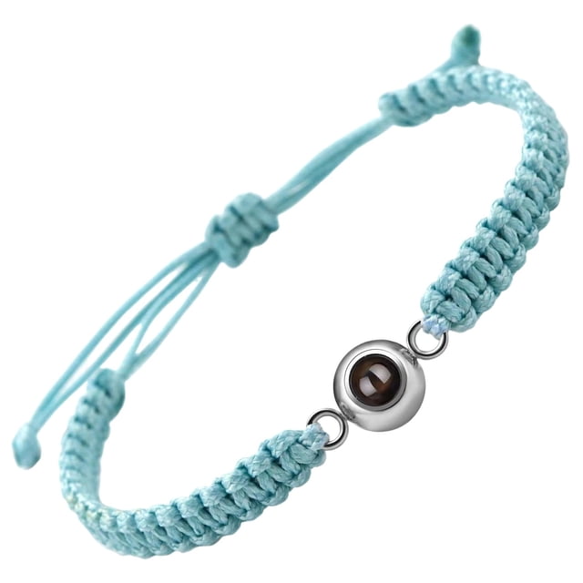 Pulsera Tejida Proyeccion de 100 Idiomas I You Pulseras para Mujer Hombre San Valentin Regalos de Cumpleaños para Novio Novia Esposa Pulseras a Juego para Parejas