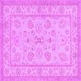 thumbnail image 1 of Ahgly Company Indoor Square Oriental Purple Traditional Area Rugs, 8' Square, 1 of 4