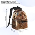 thumbnail image 2 of Pofeuu Playful Cat Fisheye View Print Laptop Backpack Travel Canvas Backpack for School Lightweight and Comfortable Backpack College Backpack Schoolbag, 2 of 6