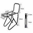 thumbnail image 2 of Bicycle Front Rack, Steel Luggage Touring Carrier Racks 15KG Capacity Mountain Road Bike Pannier Ra, 2 of 5