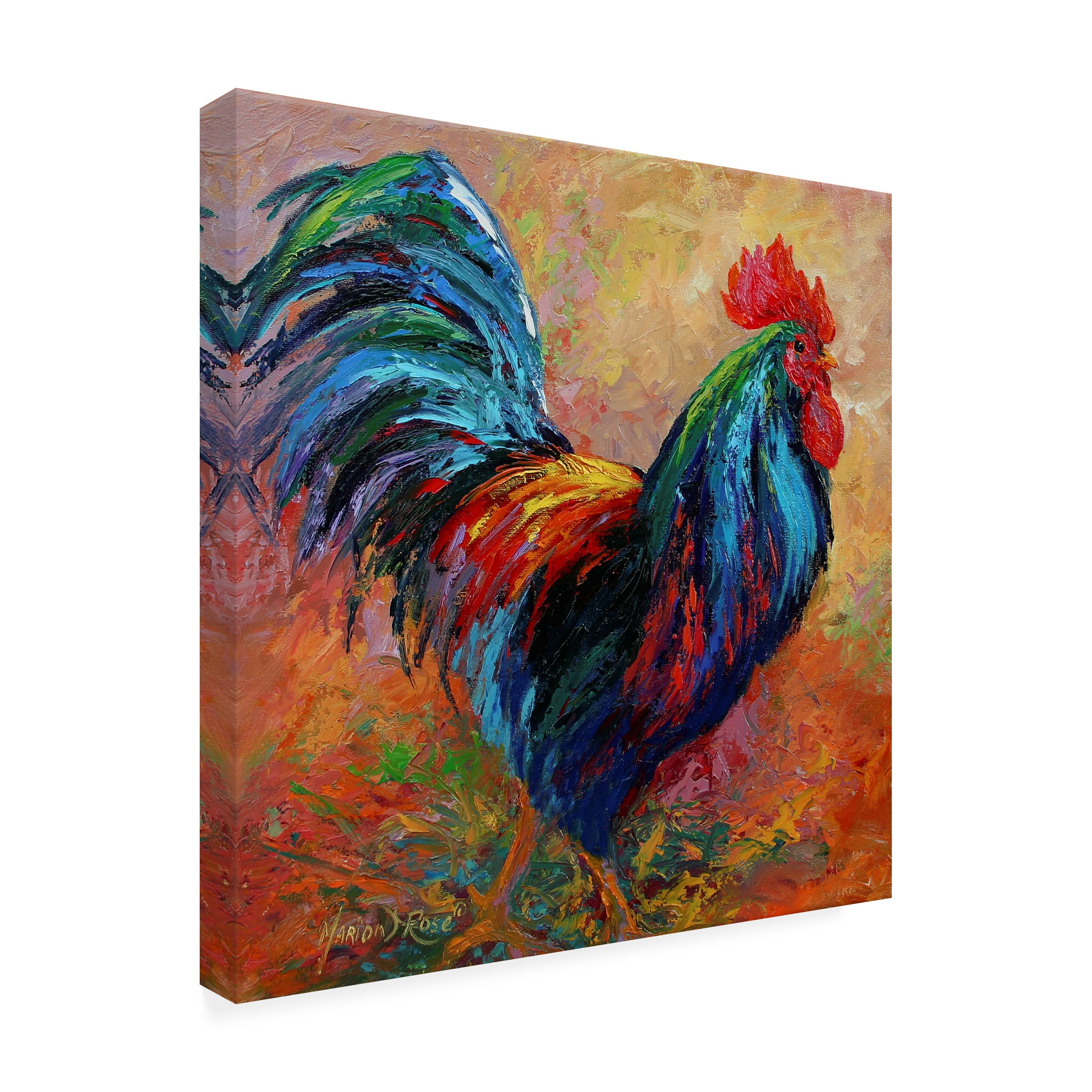 Marion Rose 'Mr T Rooster' Outdoor All-Weather Wall Decor