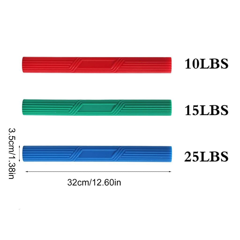 Yihuala 3Pcs Hand Grip Strength Trainer Nonslip Twisting Hand Exercise Rod Strengthener Resistance Rod for Golfers Elbow