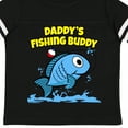 thumbnail image 4 of Inktastic Daddy's Fishing Buddy (blue) Boys or Girls Toddler T-Shirt, 4 of 5