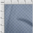 thumbnail image 2 of oneOone Velvet Medium Blue Fabric Geometric Craft Projects Decor Fabric Printed By The Yard 58 Inch Wide, 2 of 5
