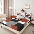 thumbnail image 4 of Castle Fairy Adults Female Men Vintage Square Bed Sheets,Abstract Geometric King Sheets, 4 of 7