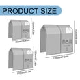 thumbnail image 3 of Hanging Clothes Rack Cover With Window Expandable Closet Protector For Coats Suits Dresses, 3 of 9