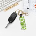 thumbnail image 5 of Wukai Green Various Lemons Print Leather Car Keychain, Universal Key Fob Keychain, Leather Key Chain Holder for Men and Women,360 Degree Rotatable, 5 of 5