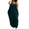 thumbnail image 2 of Ovbmpzd Long Womens Dresses Summer Plus Size Tunic Army Green Sundress Dresses Casual Sleeveless V-Neck Dresses Summer Dresses,XXL, 2 of 5