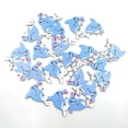 thumbnail image 4 of Yuarrent Paquete de 50 botones de sujetador extraíble superficie rugosa agujeros en forma de pez puntada bordado, 4 of 6