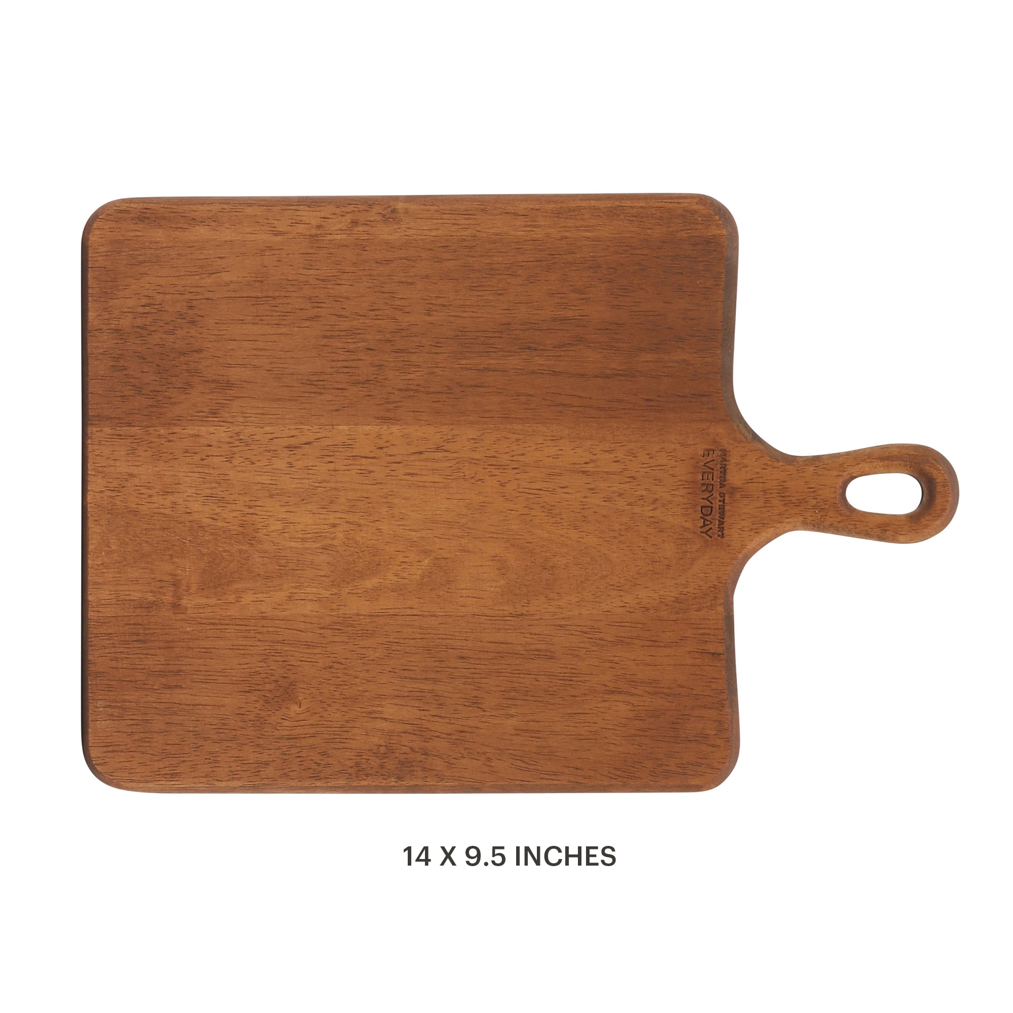 Martha Stewart Everyday Westhaven 4"x 9.5" Acacia Wood Cutting Board for Kitchen Chopping Board