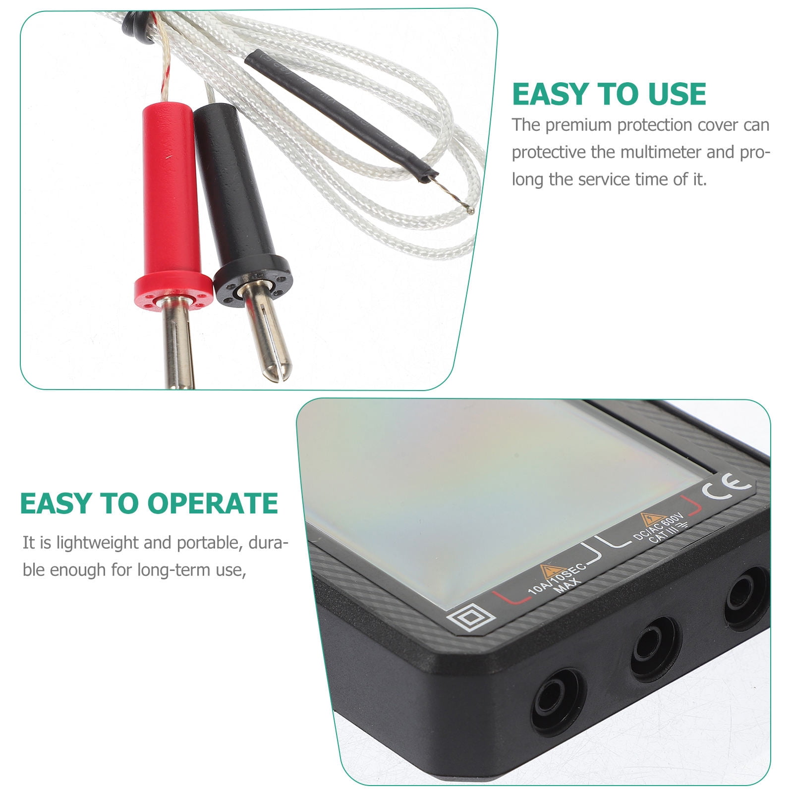 FENGGUIQU Voltage Current Tester Portable Multimeter for Electrical Supplies